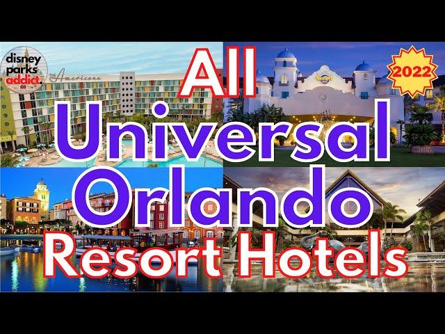 Universal Studios Orlando Resorts Overview - ALL UNIVERSAL HOTELS - Florida - 2022