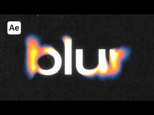 Blur Displacement Tutorial | Thermal Blur Text Animation in After Effects