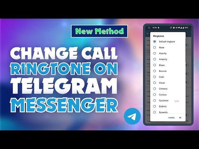 How to Change Call Ringtone on Telegram Messenger  |  Skill Wave