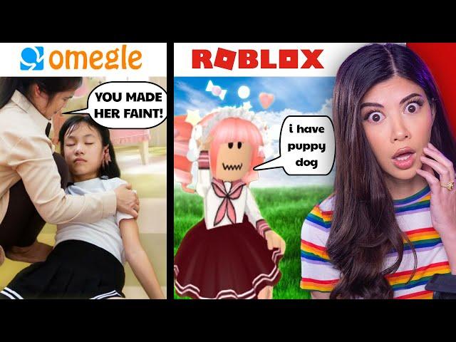 Roblox Omegle vs Normal IRL Omegle