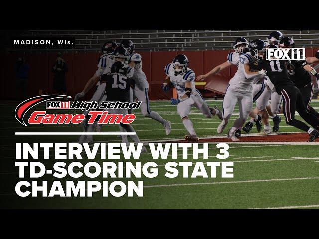 Interview: Bay Port High School's Brady Moon, scored three touchdowns in school's first title win