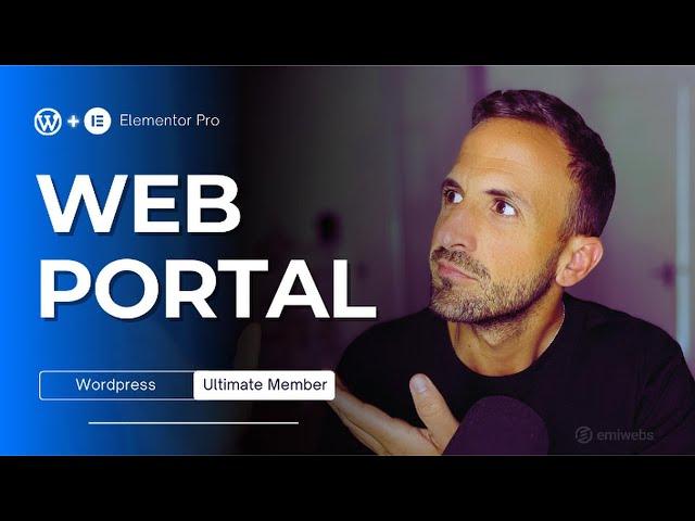  How to create a WEB Portal | WordPress & Elementor Pro