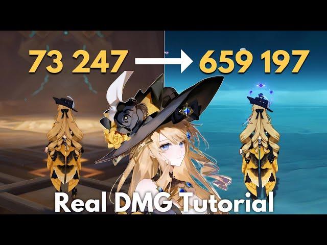 C0 NAVIA Real DMG Tutorial!! Increase Her DMG Genshin Impact