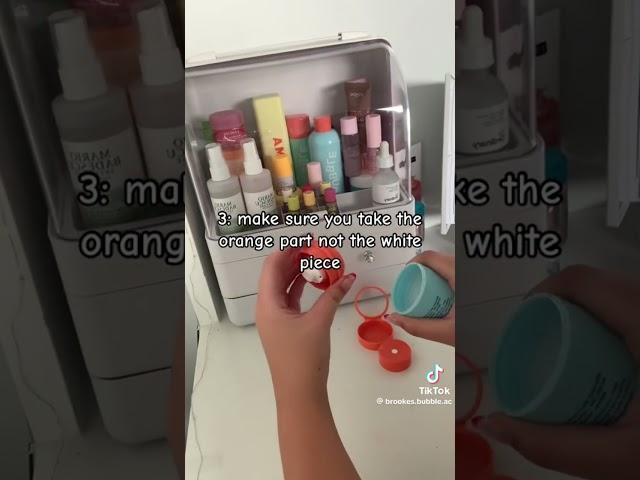 How to refill your bubble moisturizer ￼( not mine) #foryou #fypシ #skincare #tiktok #bubble ￼