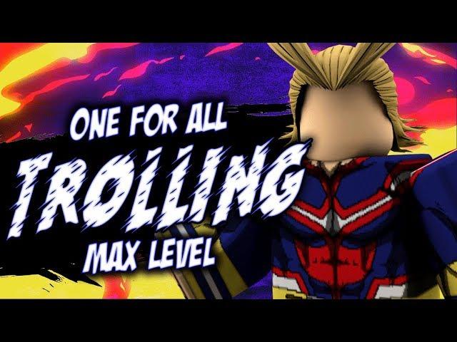 MAX Level One For All User TROLLING On Boku No Roblox Remastered | iBeMaine