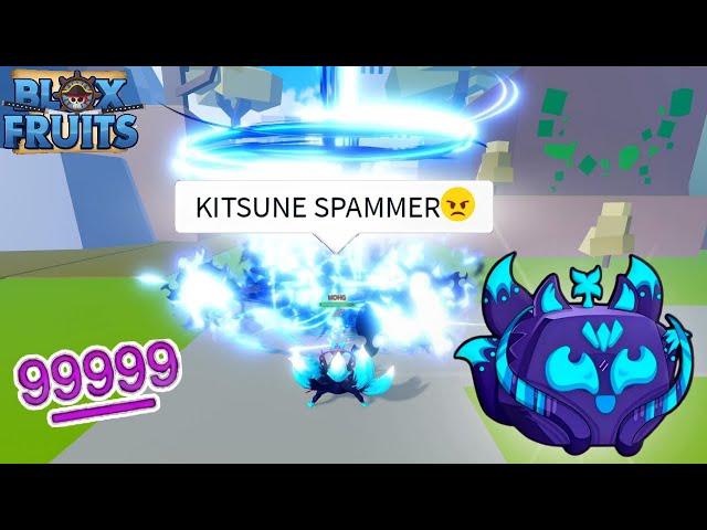 BULLYING PEOPLE WITH DEADLY KITSUNE ONE SHOT COMBO!! | Blox Fruit |