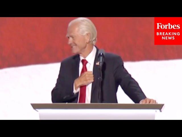 BREAKING NEWS: RNC Crowd Explodes In Applause For Peter Navarro, Who Just Got Out Of Prison