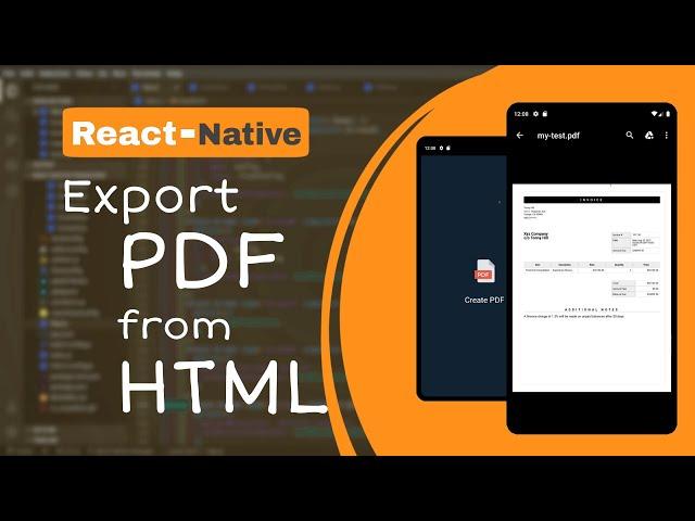  How to Create PDF from HTML in React-Native | Export PDF from HTML | React-Native