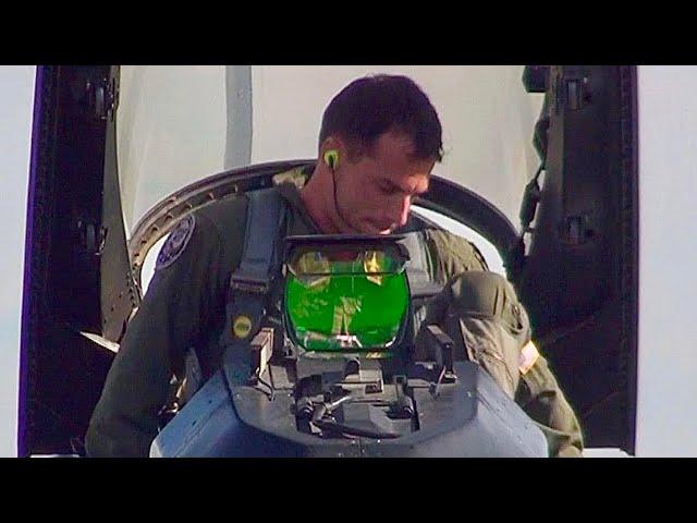 F-16 Engine Start Up, Demo & Engine Shut down 2009