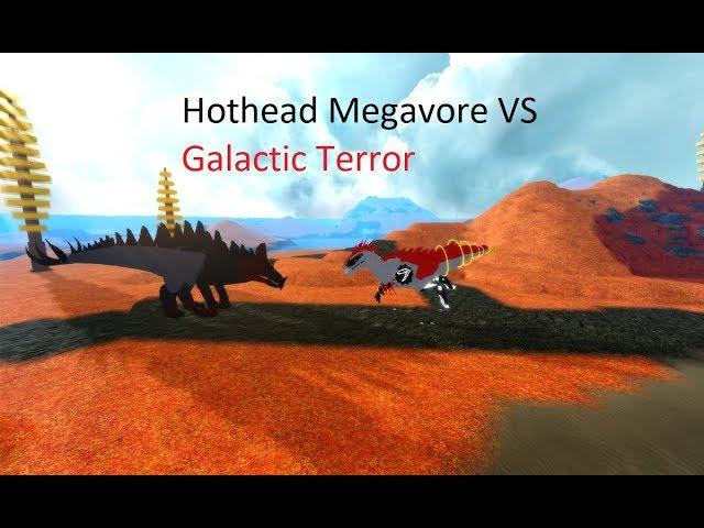 Roblox Dinosaur Simulator - Hothead Megavore VS Galactic Terror