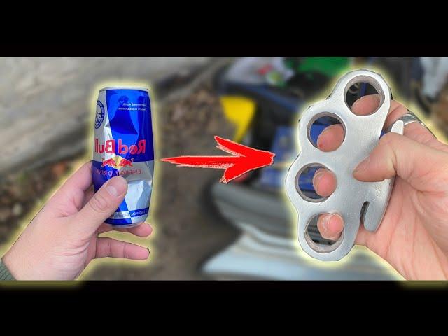 Как сделать кастет своими руками из банок Red bull