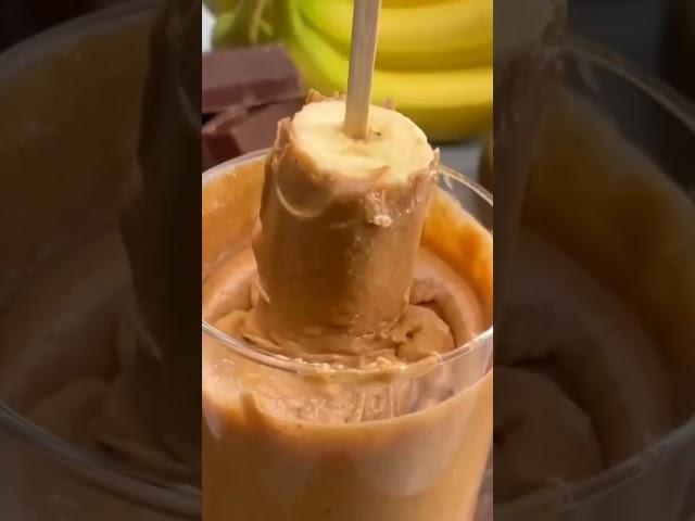 easy chocolate ice cream banana . chocolate banana ice cream at home