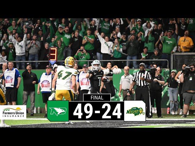 UND Football | Highlights vs. No. 6/7 North Dakota State | 10.14.23