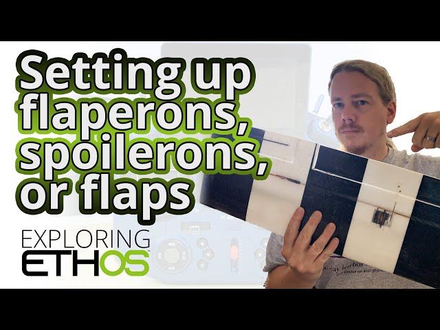 Setting up flaps, flaperons, or spoilerons in ETHOS