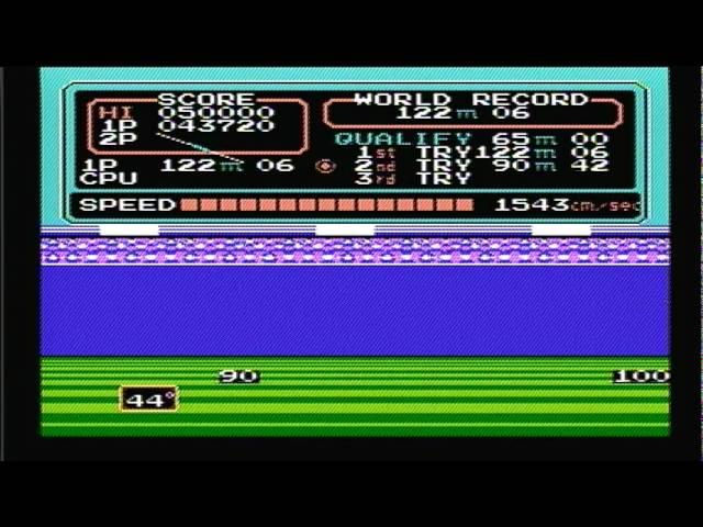 Javelin Throw World Record (127m 53) Track & Field Nes Nintendo