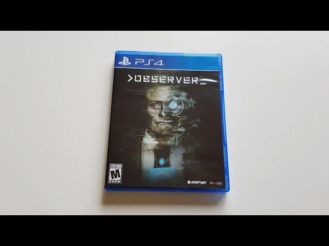 Observer Limited Run #162 PS4 Unboxing