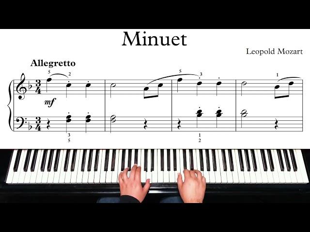 Leopold Mozart - Minuet Performed by Axel Becherelle