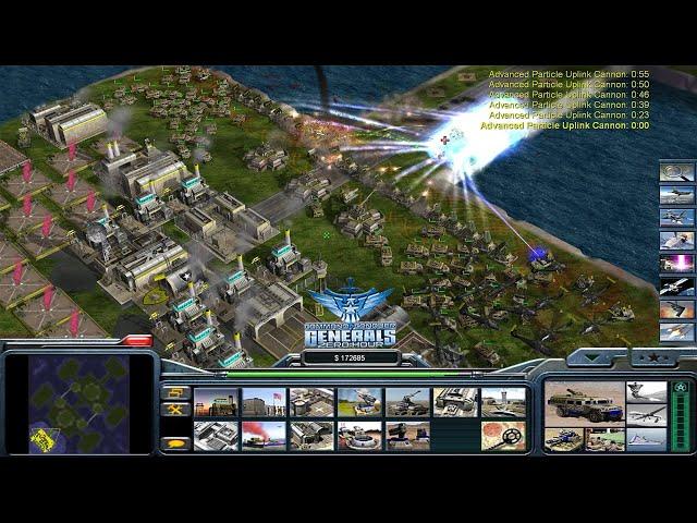 Command & Conquer Generals Shockwave - Usa Super Weapon 1 vs 5 Hard Gameplay ( Let's Get To Work )