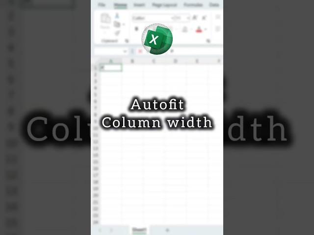 Excel Auto Adjust Column Width in Just 5 Seconds! Quick & Easy Guide #excel #viral #exceltips