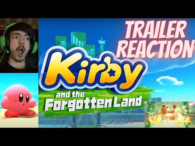 Kirby and the Forgotten Land - Announcement Trailer REACTION  Nintendo Switch *THIS LOOKS AMAZING!!*