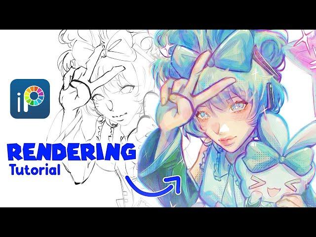 RENDERING TUTORIAL || IBISPAINT - FREE VER