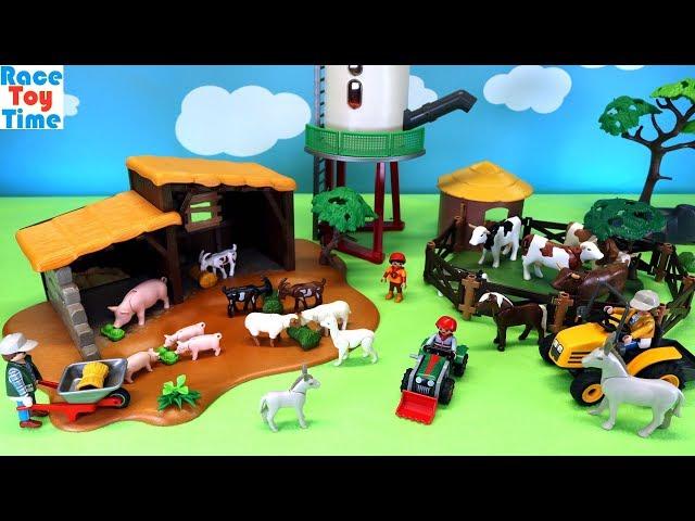 Playmobil Farm Building Playsets and Animals Toys Figures For Kids