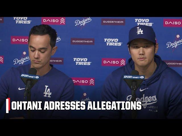 Shohei Ohtani makes statement regarding gambling scandal | MLB on ESPN