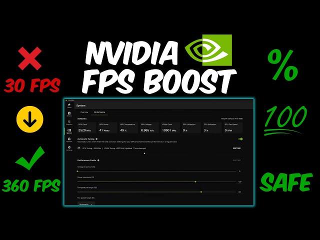 Overclocking Nvidia Cards - (100% Safe) - FPS Boost!