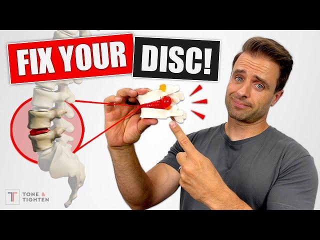 FIX YOUR DISC! Bulging Disc Lower Back Exercises For Pain Relief