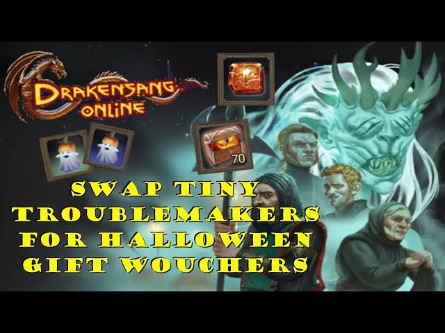 Drakensang Online | SWAP ​Tiny Troublemakers for HALLOWEENS GIFT VOUCHERS​ | #drakensangonline