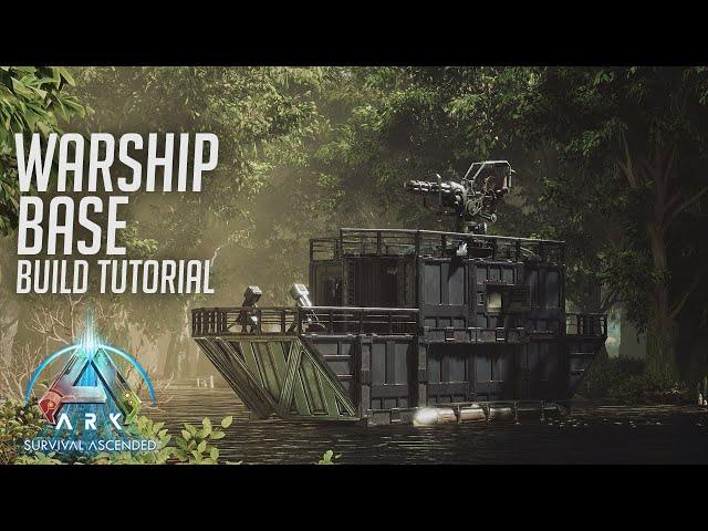 ARK: Survival Ascended | Warship Boat Base | Build Tutorial