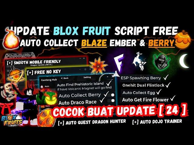 [ UPDATE] BLOX FRUIT SCRIPT | AUTO DRACO RACE | QUEST DRAGON | COLLECT BERRY | PREHISTORIC ISLAND 