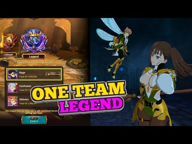 HERO ARENA LEGENDARY ONE TEAM CLEAR WITH KING DIANE Team Challenger Difficulty | 7DS Grand Cross