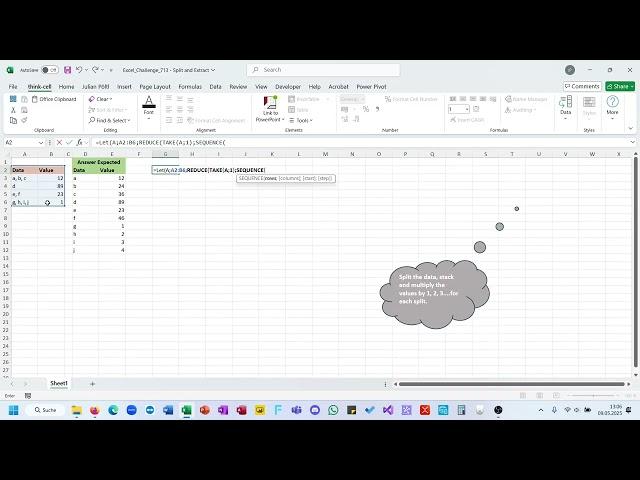 Excel BI Challenge 713 - Split and Extract