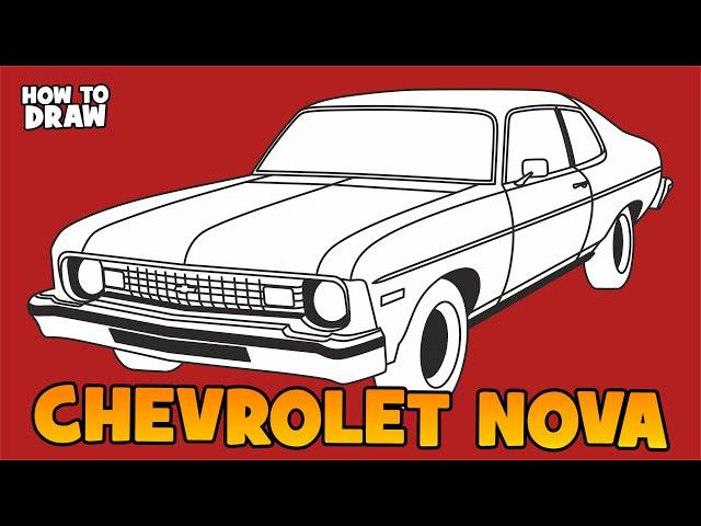 How to draw Chevrolet Nova 1974