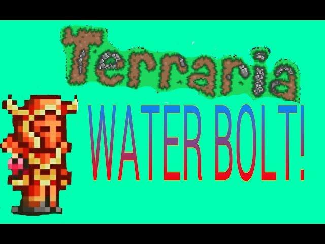 Terraria Tutorial:How to get the Water-Bolt W/Out Crafting in 1 Min.!