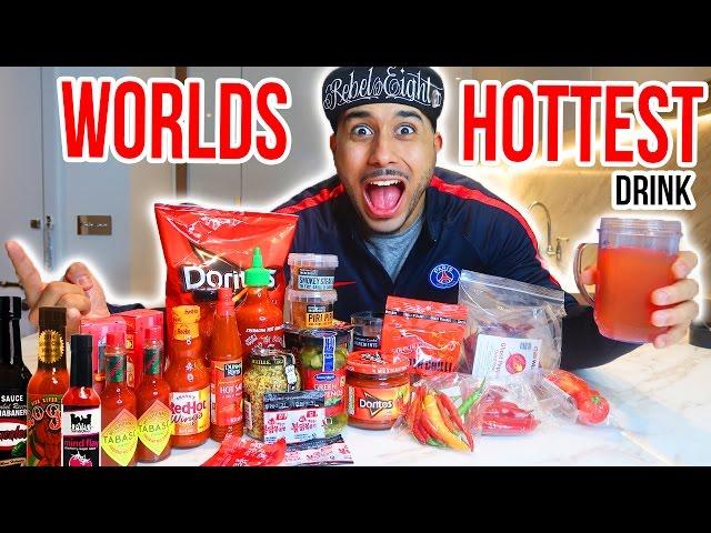 HOTTEST DRINK IN THE WORLD CHALLENGE !!    (EXTREMELY SPICY) DO NOT TRY!!