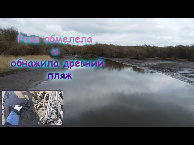 Коп на пляже! Река обмелела и обнажила древний пляж! С металлоискателем у реки! Интересные находки!