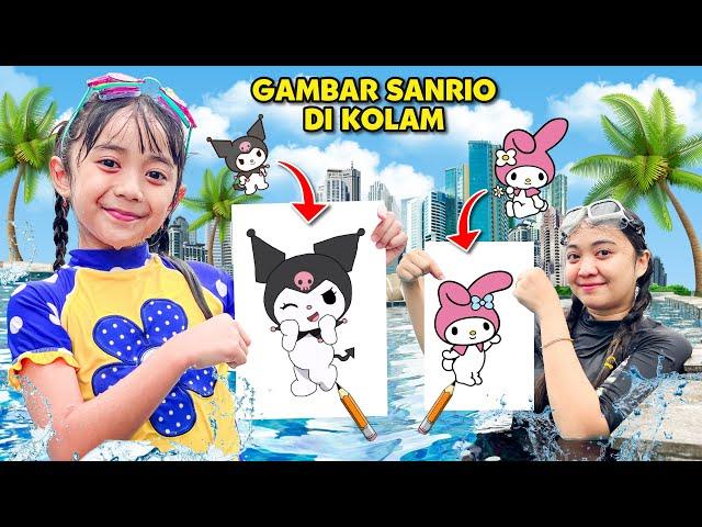 SAMANTHA LOMBA GAMBAR SANRIO DI KOLAM RENANG !! 