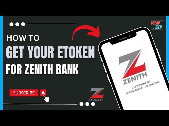 How To Get Your E Token For Zenith Bank !