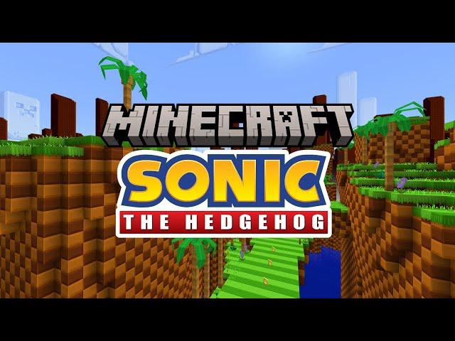 Minecraft Sonic the Hedgehog DLC Part 1: Exploring Green Hill Zone