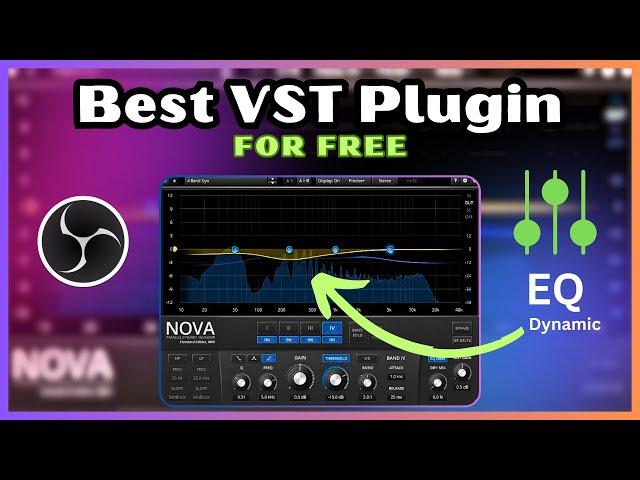 Best dynamic EQ VST plugin for obs to enhace voice quality \ TDR NOVA \ Settings \ EQ \ Bass