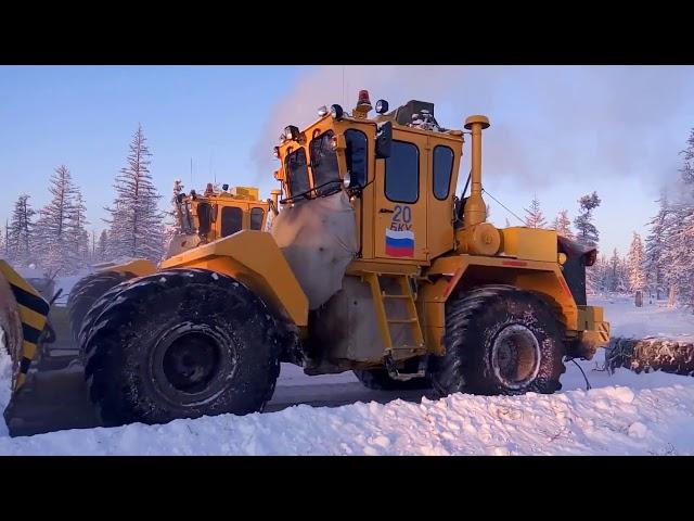 Как делают дорогу в Якутии трактора ТЭСМАРК