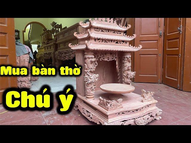 Mua bàn thờ ông địa thần tài cần chú ý điều gì ? | Đồ Gỗ Thành Khuyên