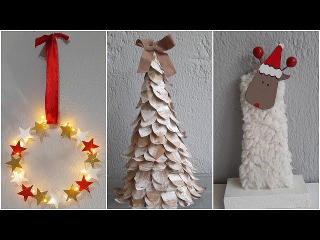 MANUALIDADES NAVIDEÑAS CON CARTON Y PAPEL.