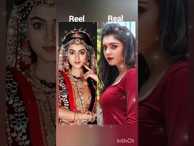 Radha krishna serial reel vs real #starbharat #radhekrishna #radhe #shorts #short