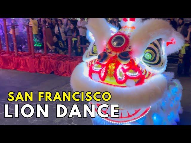 LED Lion Dance in San Francisco Chinatown 2024