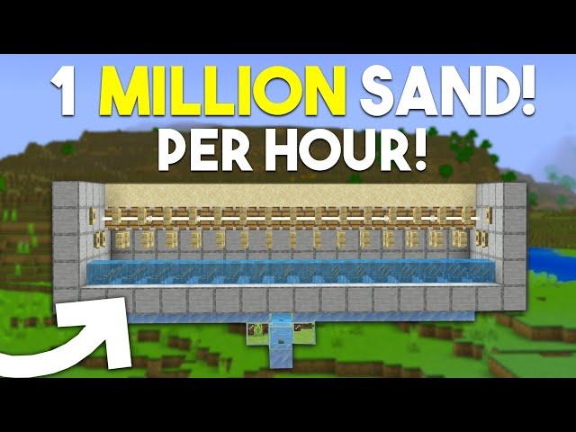 Best Sand Farm in Minecraft Bedrock 1.21! (MCPE/Xbox/PS4/Nintendo Switch)