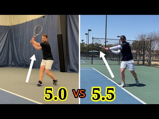 Road to becoming a 5.5 player | USTA 5.0 player improving his backhand