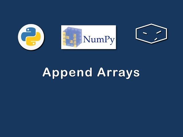 numpy append arrays